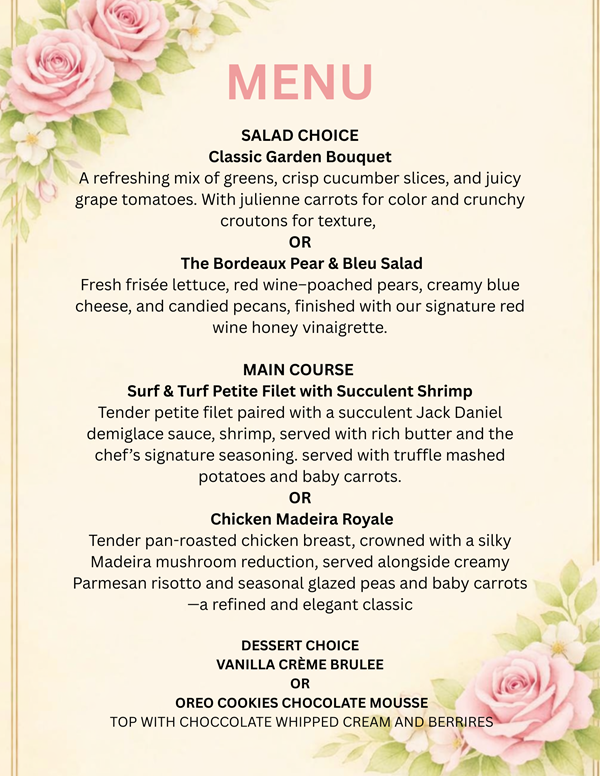 827 Menu